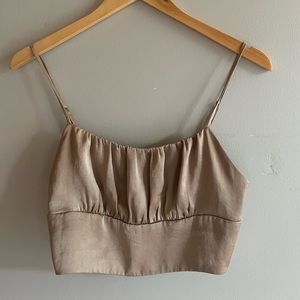 Wilfred satin crop top
